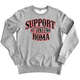 Support 81 - OTTANTUNO ROMA felpa grey melange